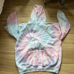 Tie Dye Hoodie, Womens Size L